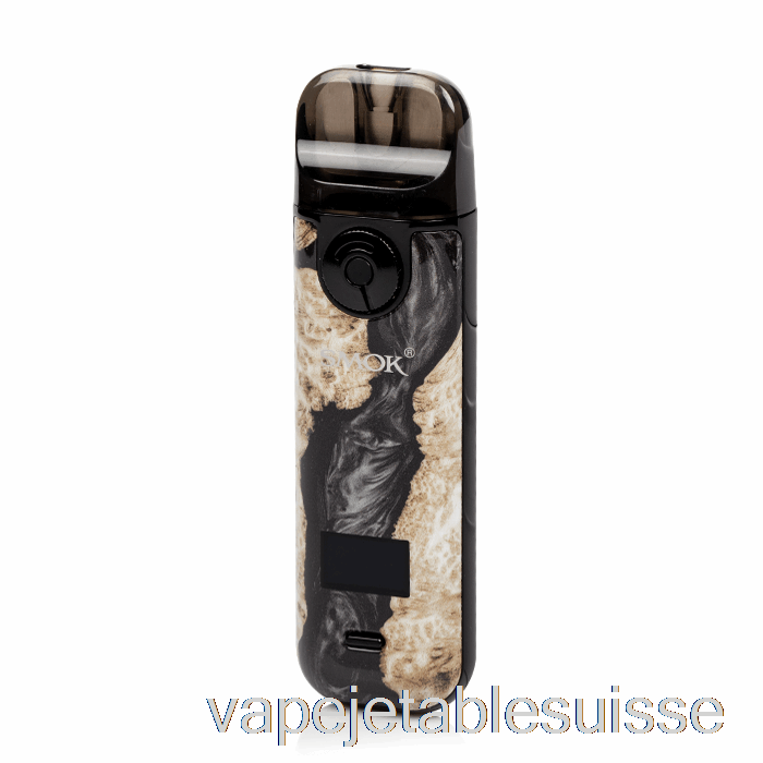 Vape Suisse Smok Novo 4 25w Pod Kit Bois Stabilisateur Noir